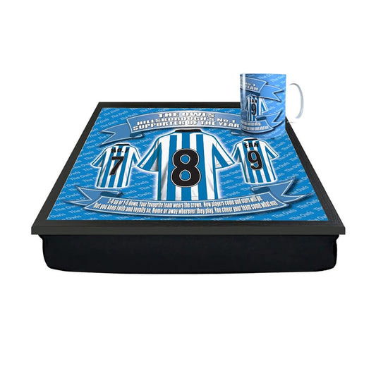 Sheff Wed Football Club Shirt Lap Tray And Mug Gift Set