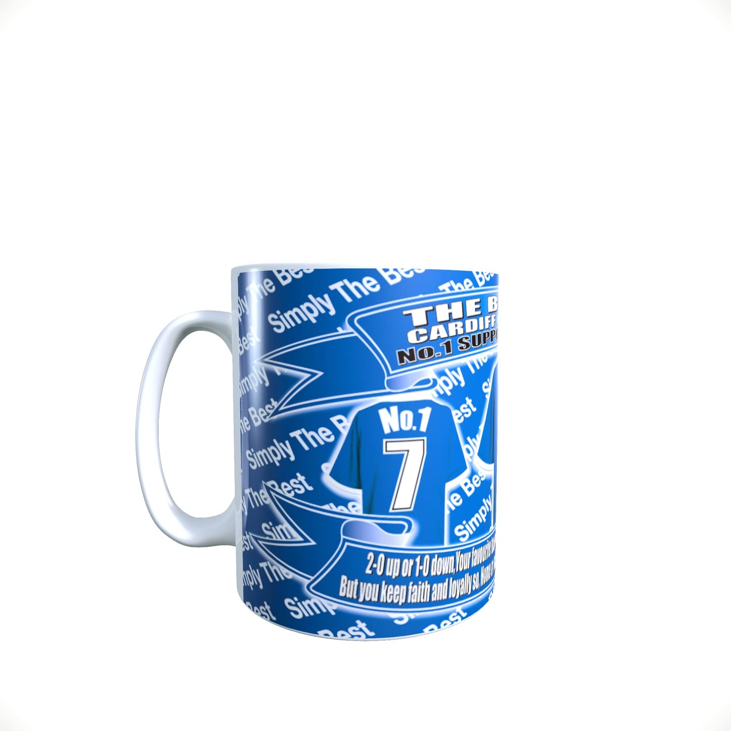 Cardiff Football Team Shirt Mug Gift with Chocolate Footballs