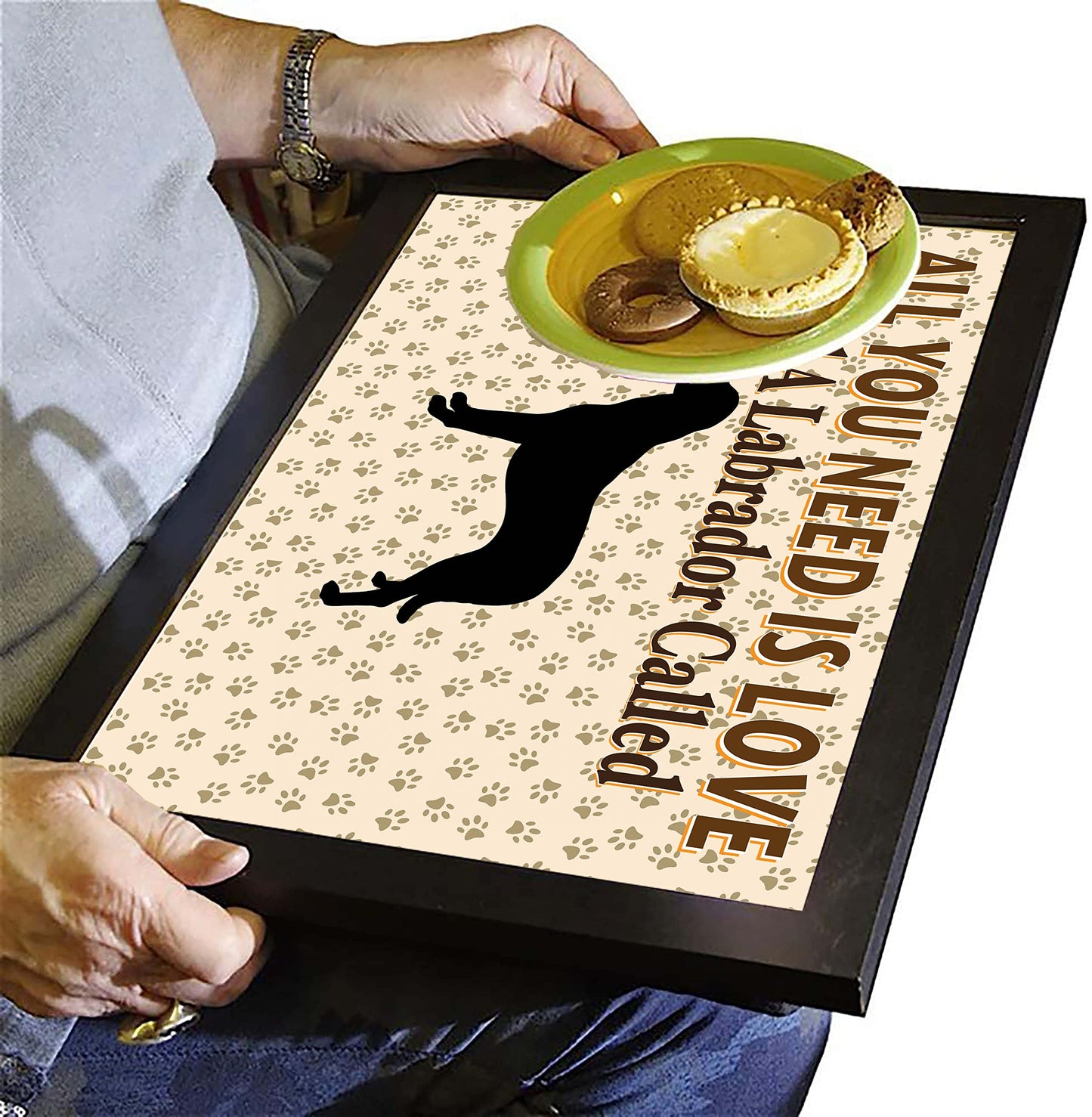 All You Need Is Love Labrador Personalised Dog Breed Cushion Lap Tray Bean Bag Gift