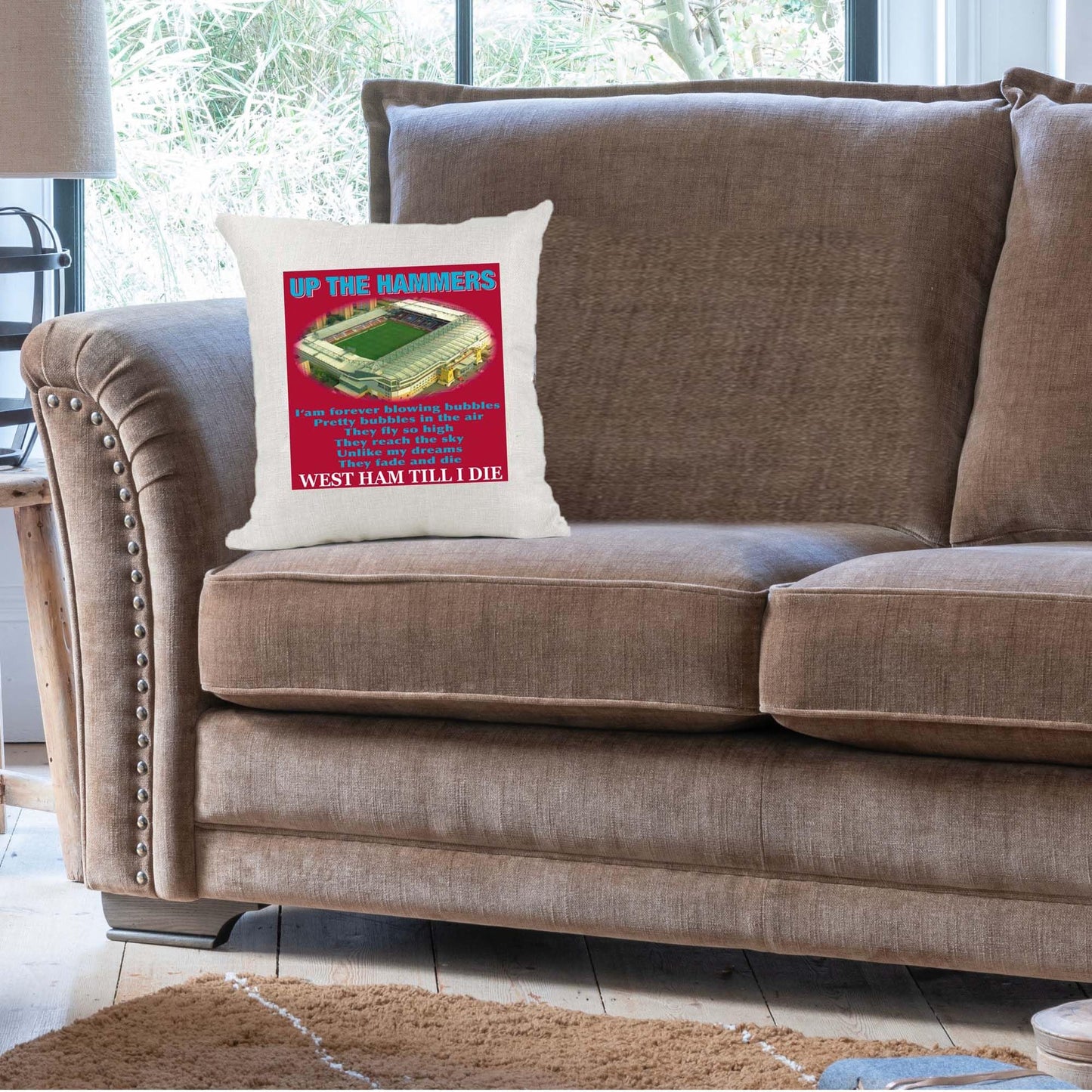 West H Football Anthem Song Chant Cushion Cover Gift