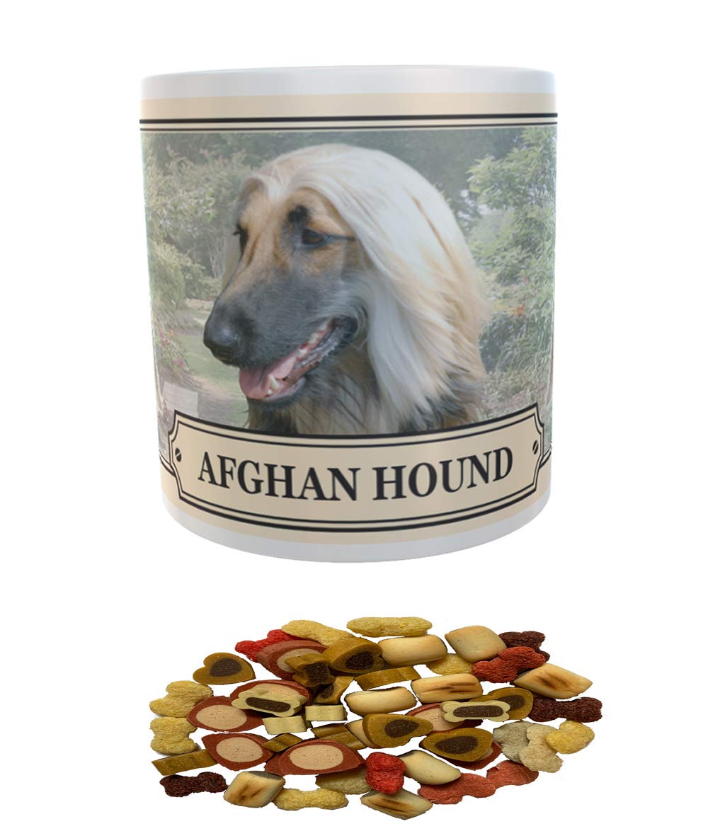 Afghan Hound Dog Breed Gift Mug with Treats
