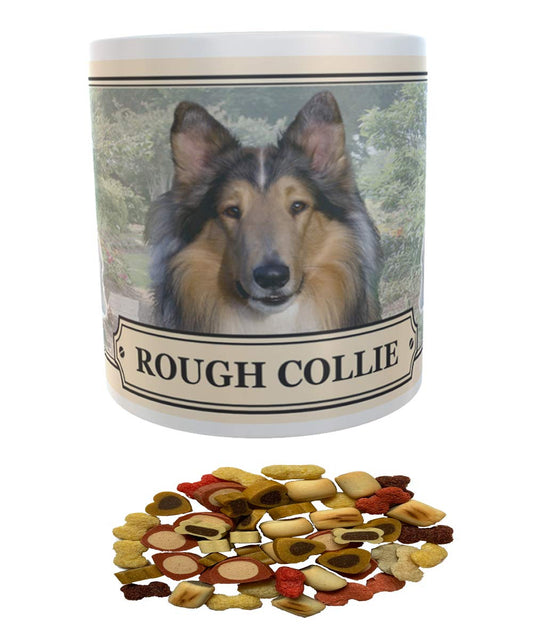 Rough Collie Dog Breed Gift Mug with Treats
