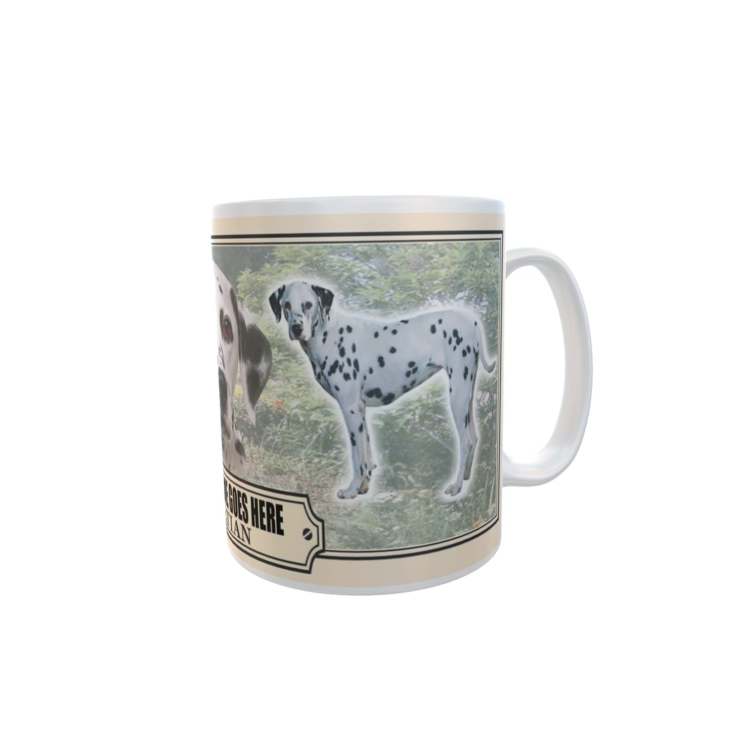 Dalmatian Personalised Dog Breed Gift Mug with Treats