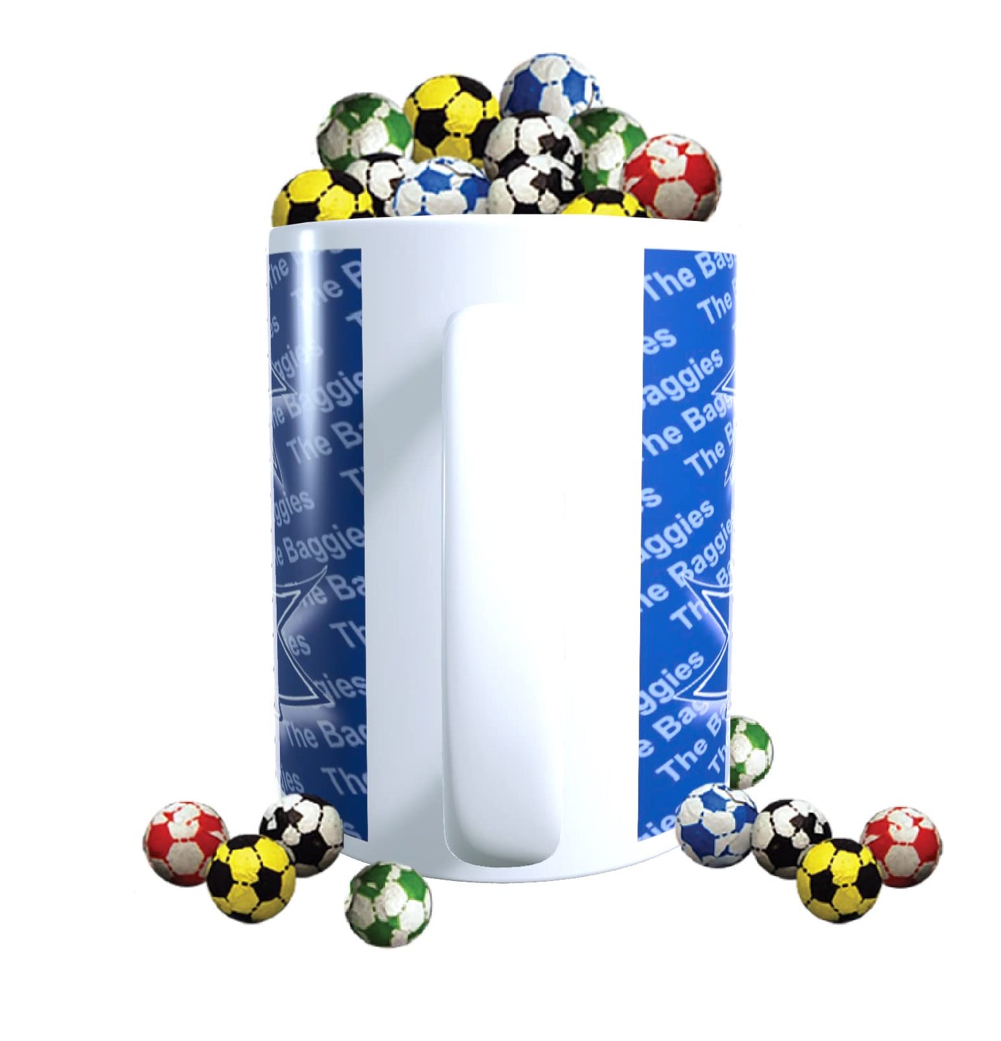 West Bromwich Albion Football Shirt Mug Gift with Chocolate Footballs