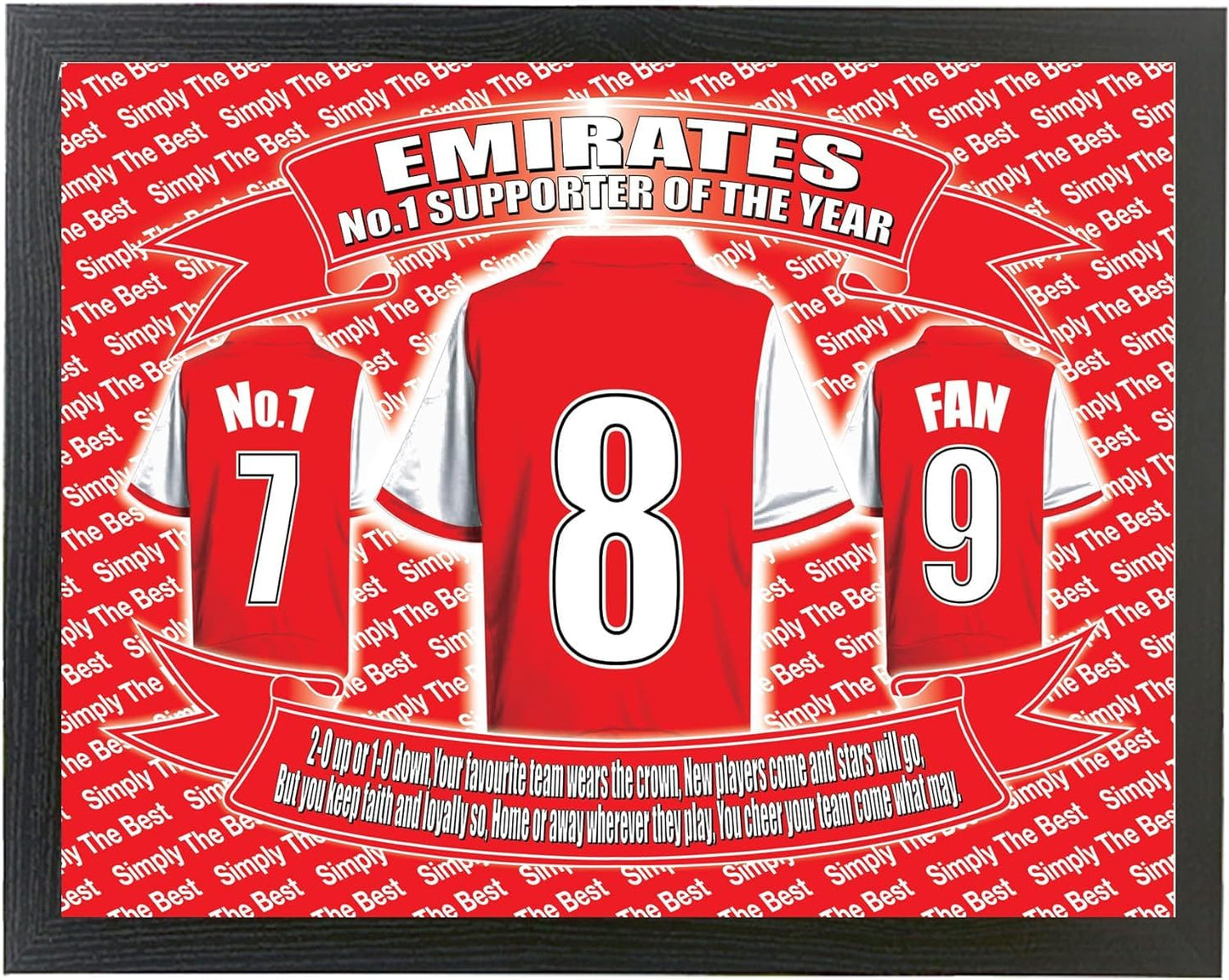 Gooners Football Shirt Lap Tray And Mug Gift Set, ARS- LapMugGiftSet_000