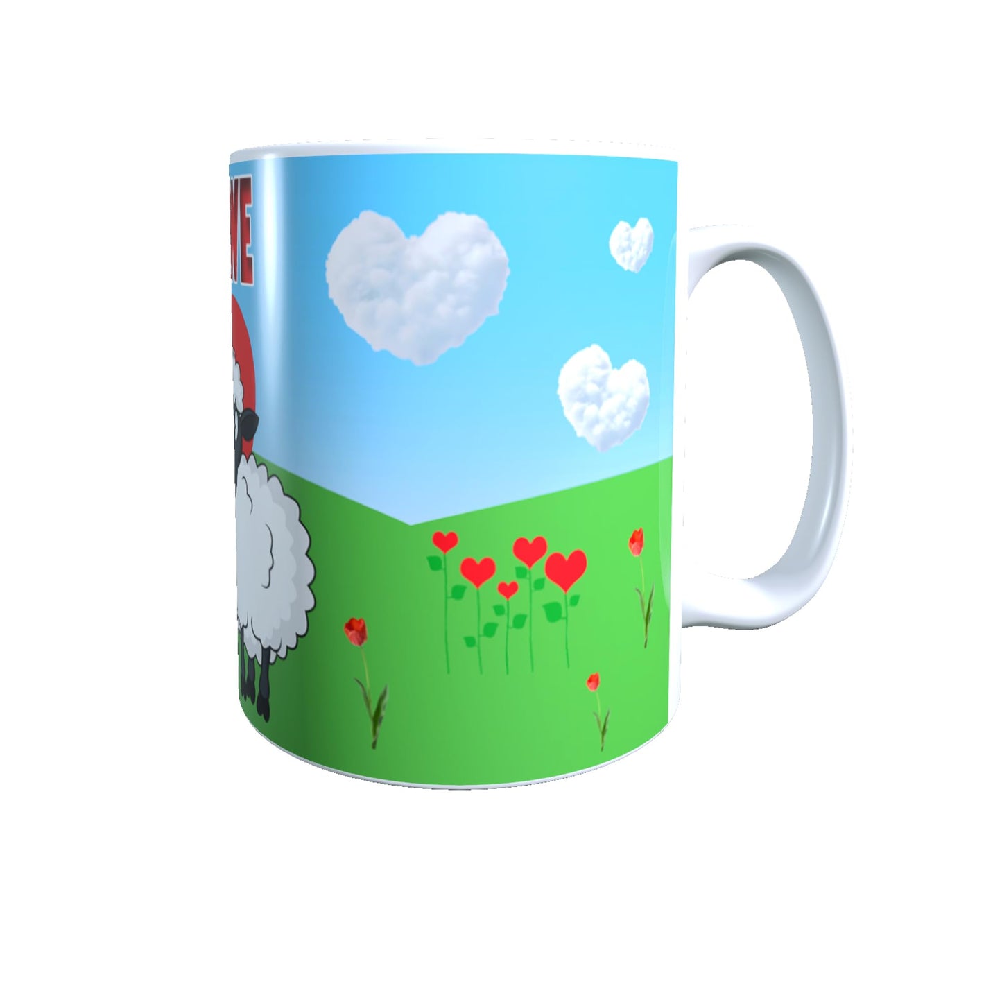 Love Ewe Daughter Cute Sheep Ceramic Mug Gift