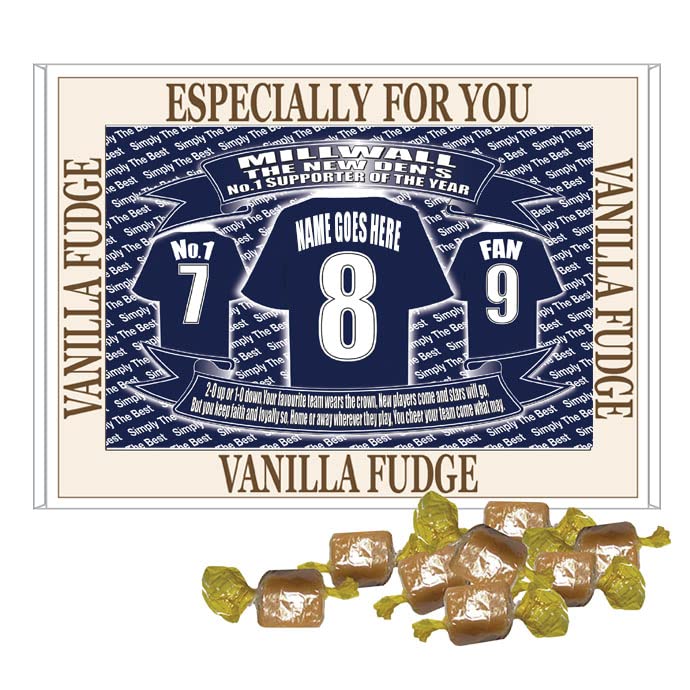 Millwall Football Shirt Personalised Gift Boxed Sweets Variety
