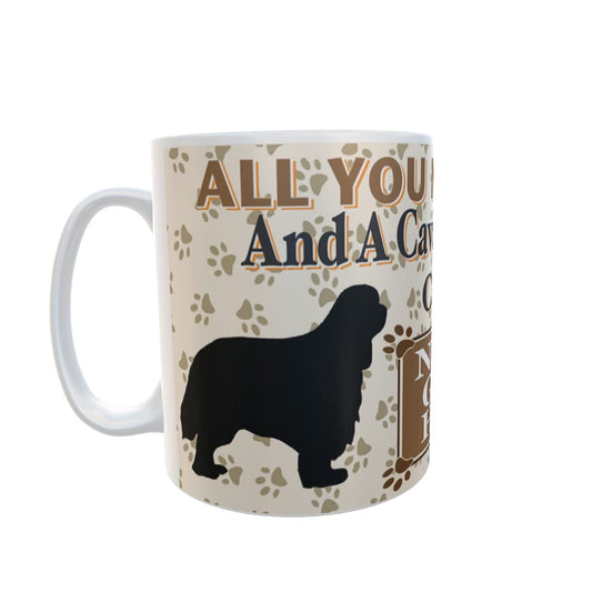 All You Need is Love and a Cavalier King Charles Spaniel Dog Personalised Mug Gift