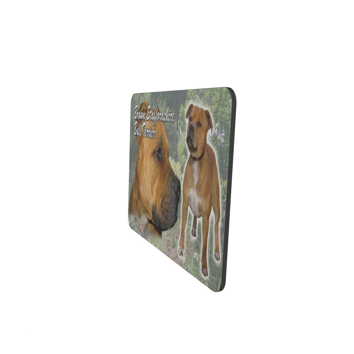 Brown Staffordshire Bull Terrier Dog Breed Mouse Mat Gift