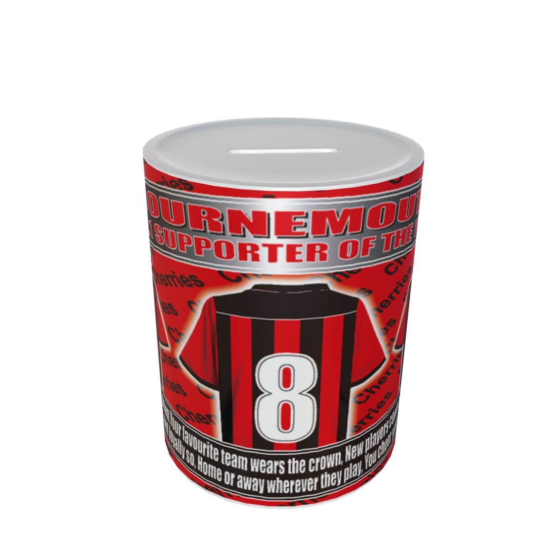Bournemouth Football Shirt Ceramic Money Box Gift