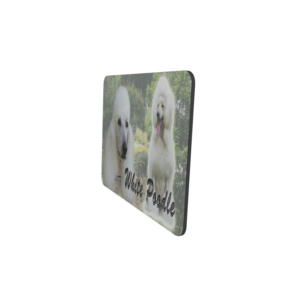 White Poodle Dog Breed Mouse Mat Gift