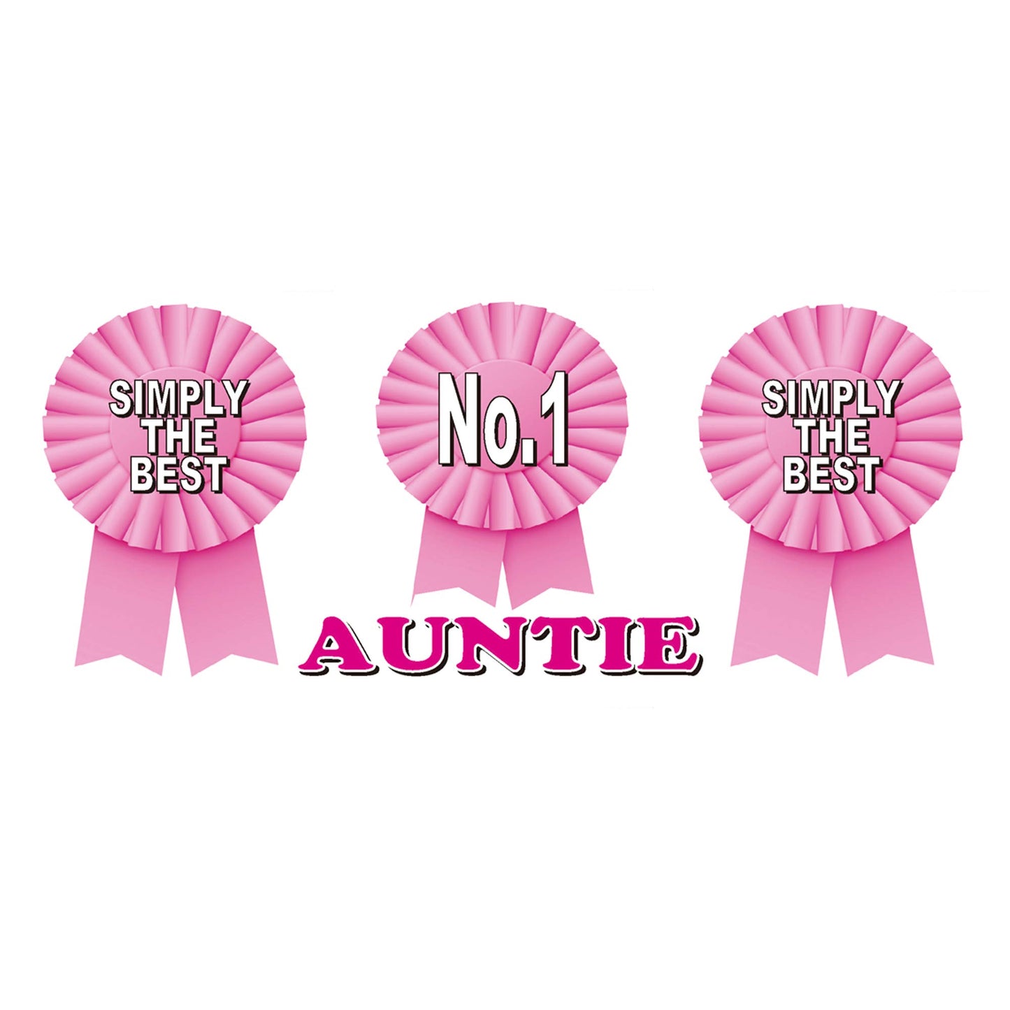 Simply The Best Auntie Ceramic Rosette Gift Mug