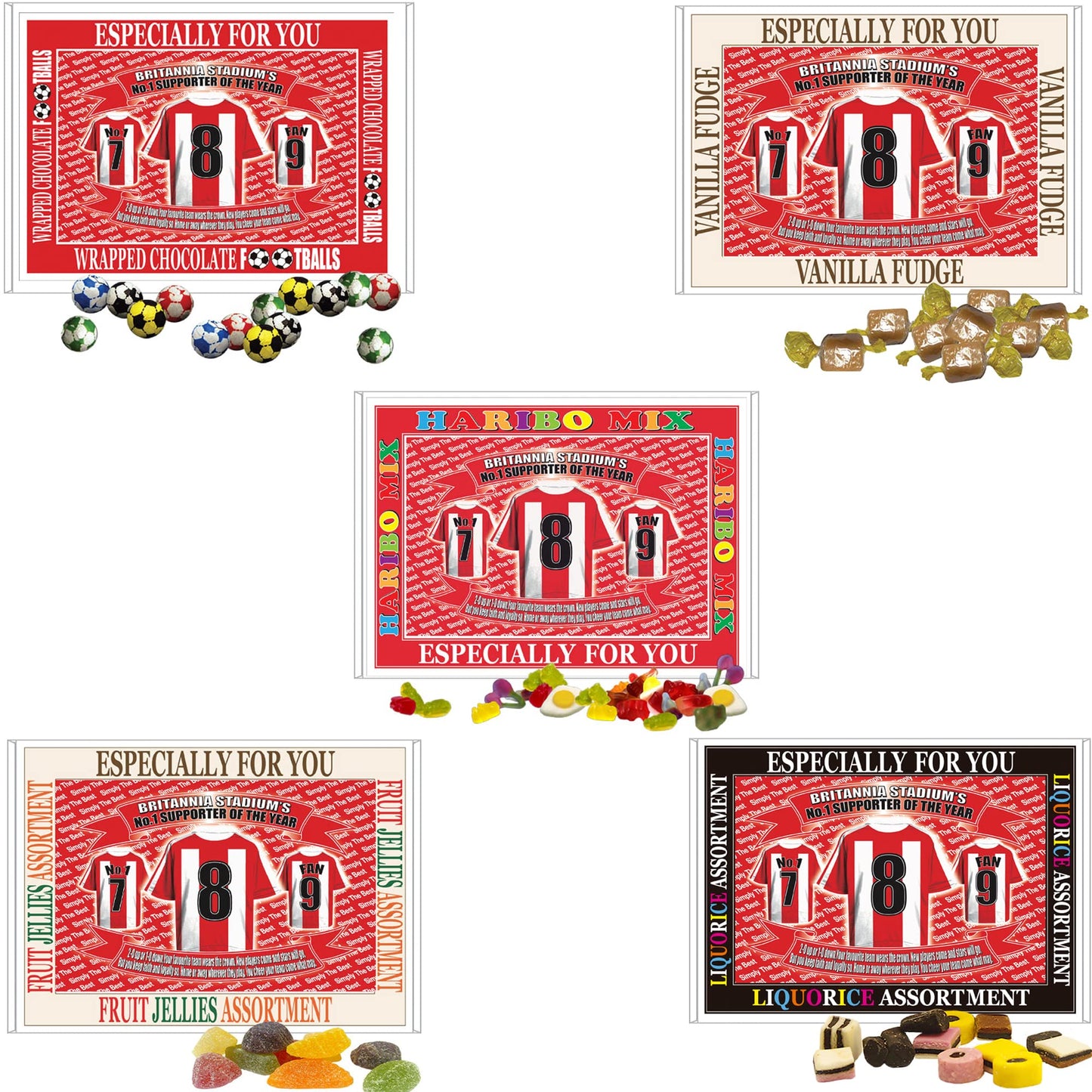 Stoke Football Shirt Gift Boxed Sweets