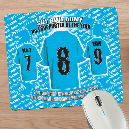 Coventry Football Shirt Mouse Mat Gift
