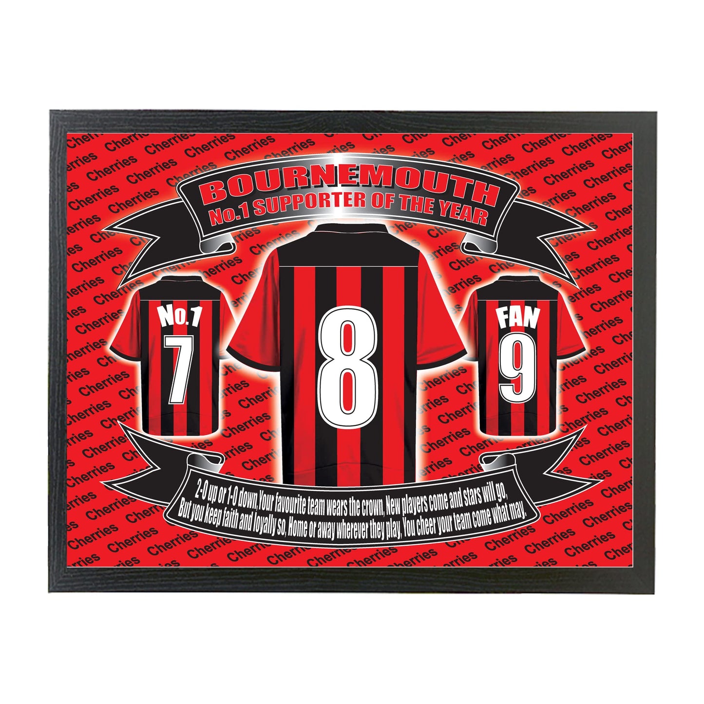 Bournemouth Football Shirt Picture Gift