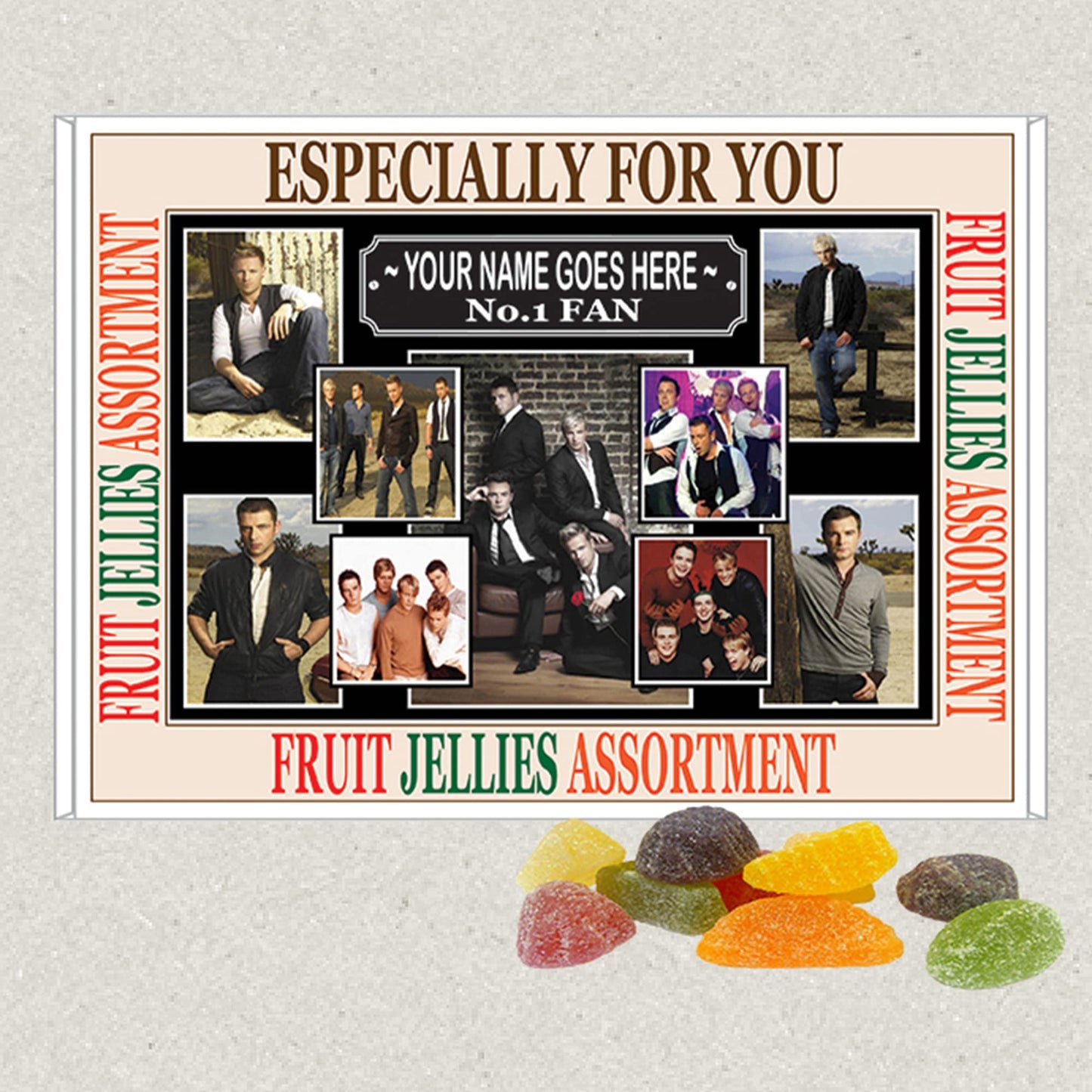 West 'Irish Boy Band' Life Music Icon Personalised Boxed Sweets Gift Present Choice of Sweets