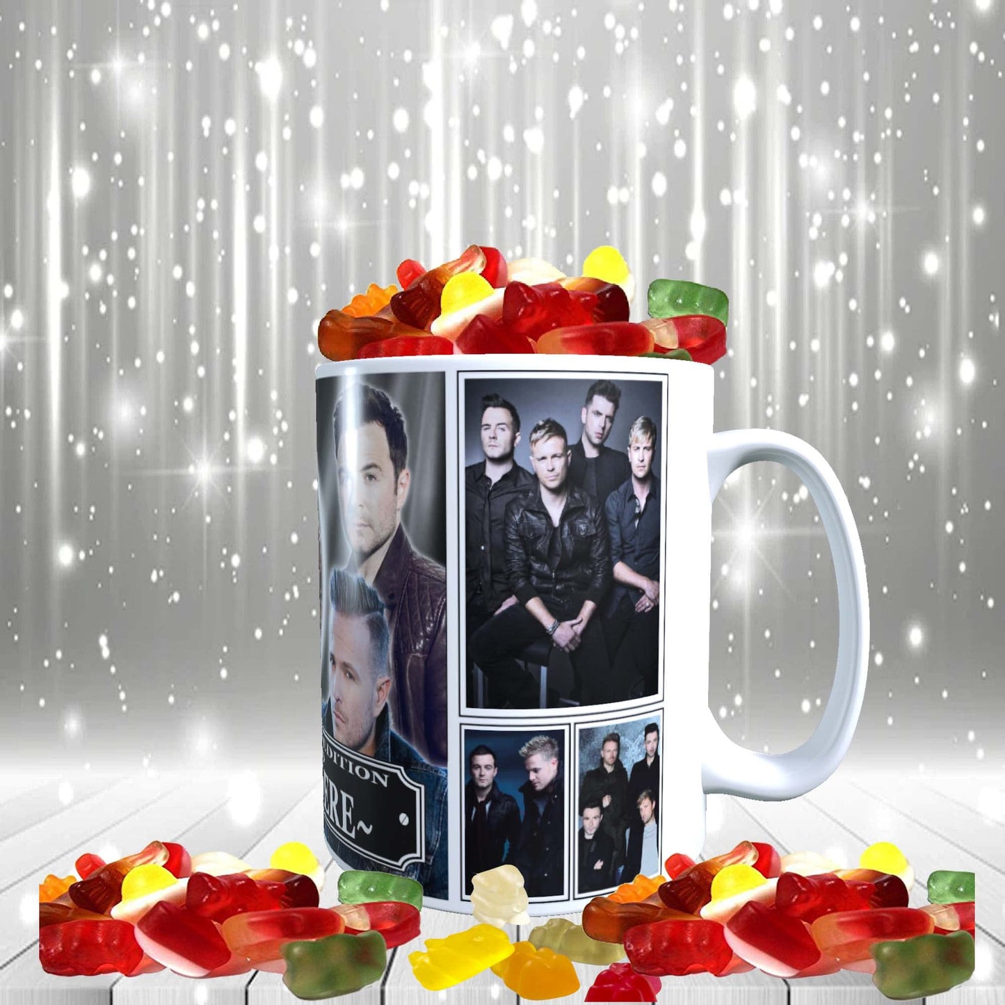West 'Irish Boy Band' Life Personalised Icon Mug & Choice of Sweets