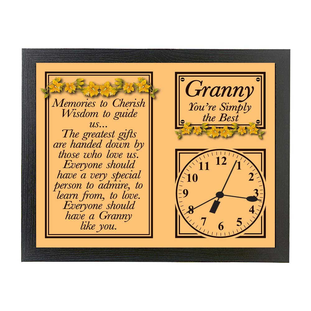My Special Granny Poem Gift Clock
