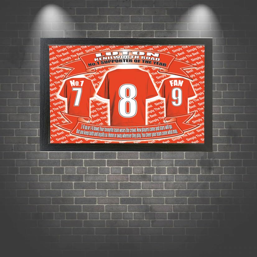 Luton Football Shirt Picture Gift