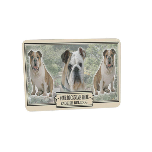 English Bulldog Personalised Dog Breed Mouse Mat Gift