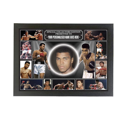 Muhammad Ali personalised icon framed picture gift