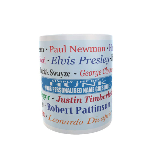 Simply The Best hunk Personalised Mug