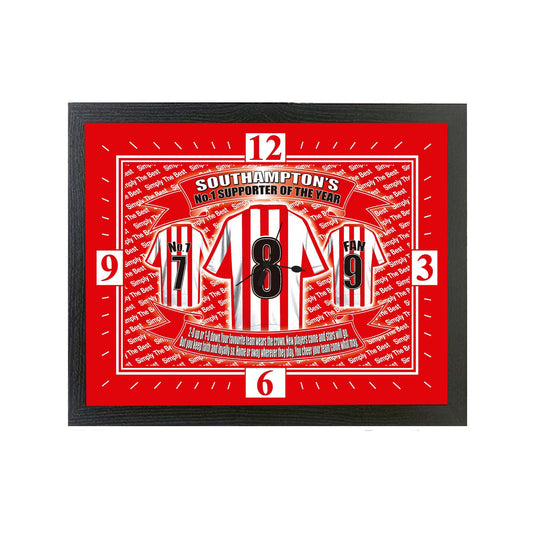 Southampton Football Shirt Clock Gift Present