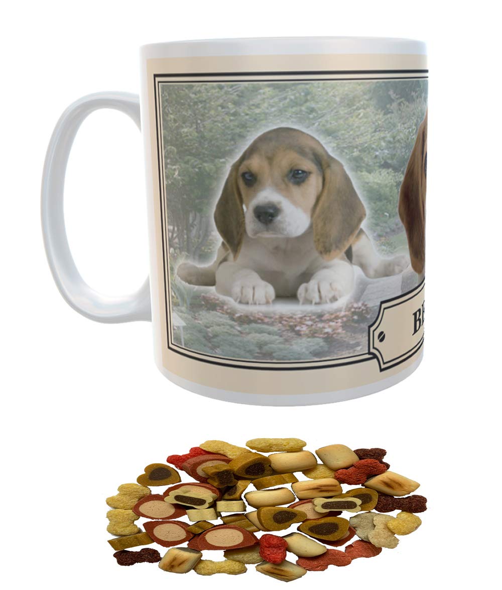 Beagle Dog Breed Mug Gift with Dog Treats