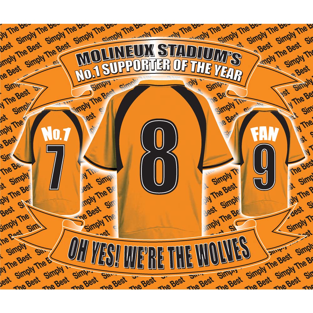Wolves Football Shirt Mouse Mat Gift