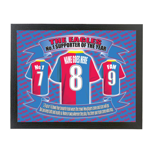 Crystal - The Glaziers Football Shirt Personalised Picture Gift