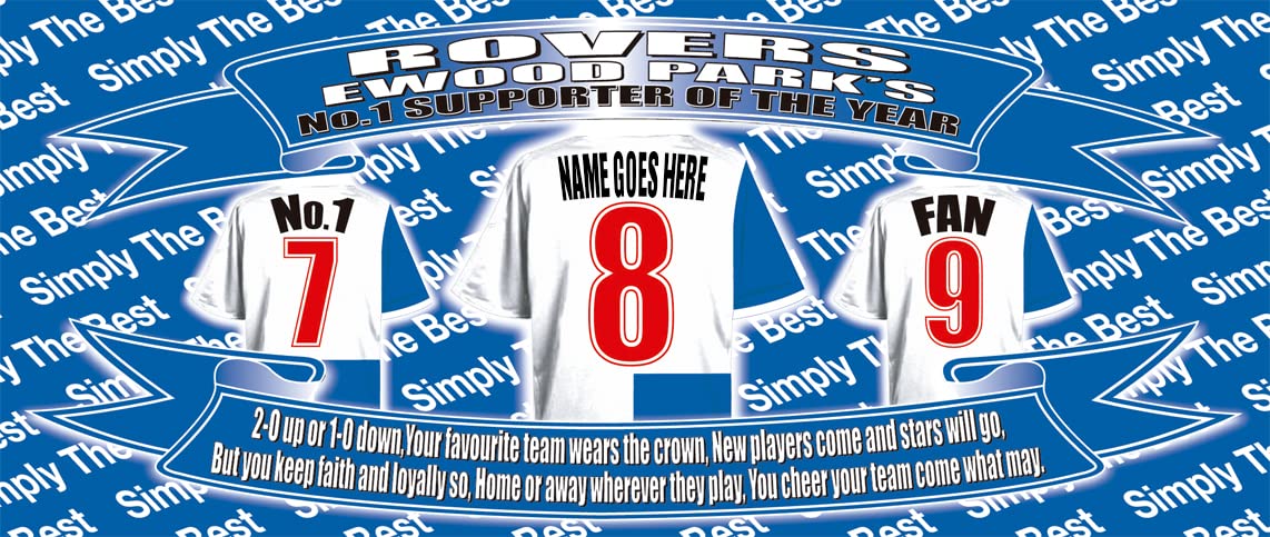 Blackburn Football Shirt Personalised Ceramic Money Box Gift