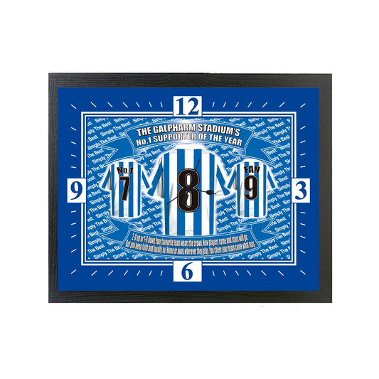 Huddersfield Football Shirt Clock Gift Present