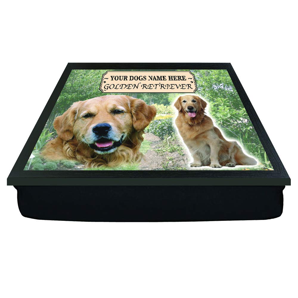 Golden Retriever Personalised Dog Breed Gift Lap Tray