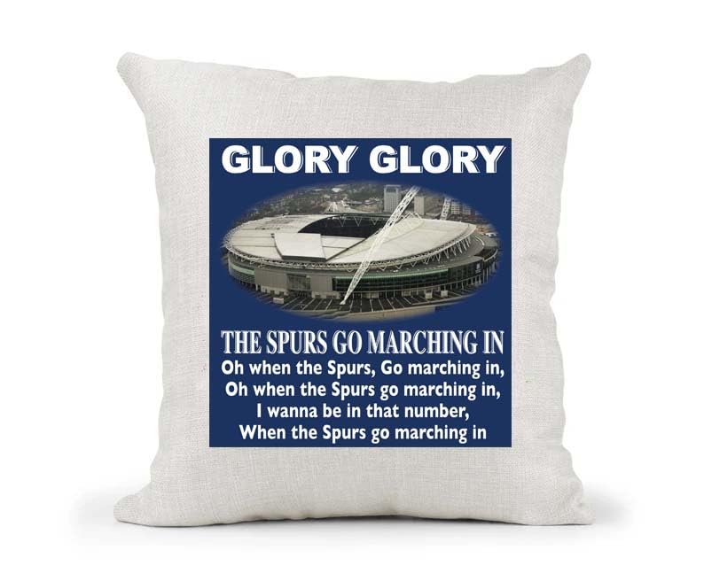 Tott Wembley Football Anthem Song Chant Cushion Cover Gift