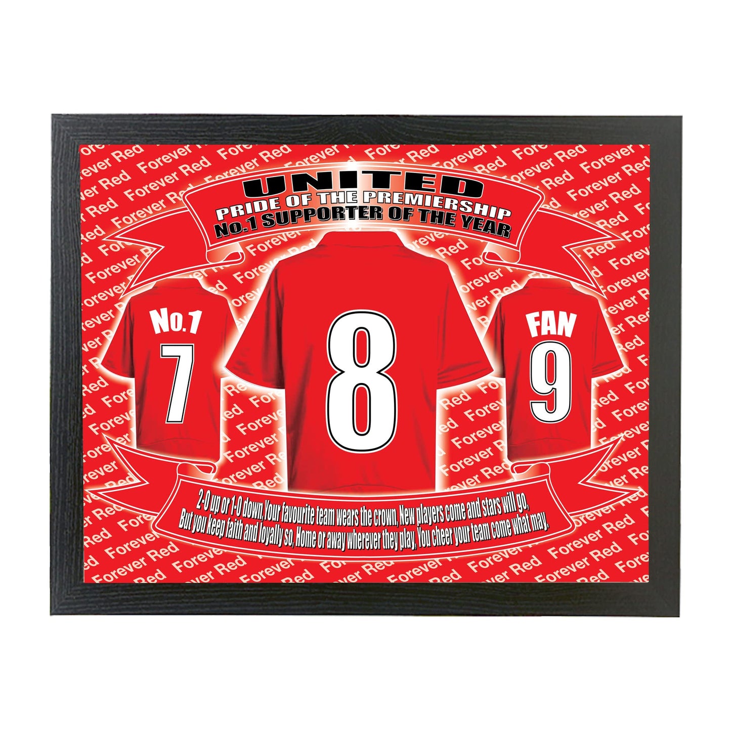Manchester Reds Football Shirt Picture Gift