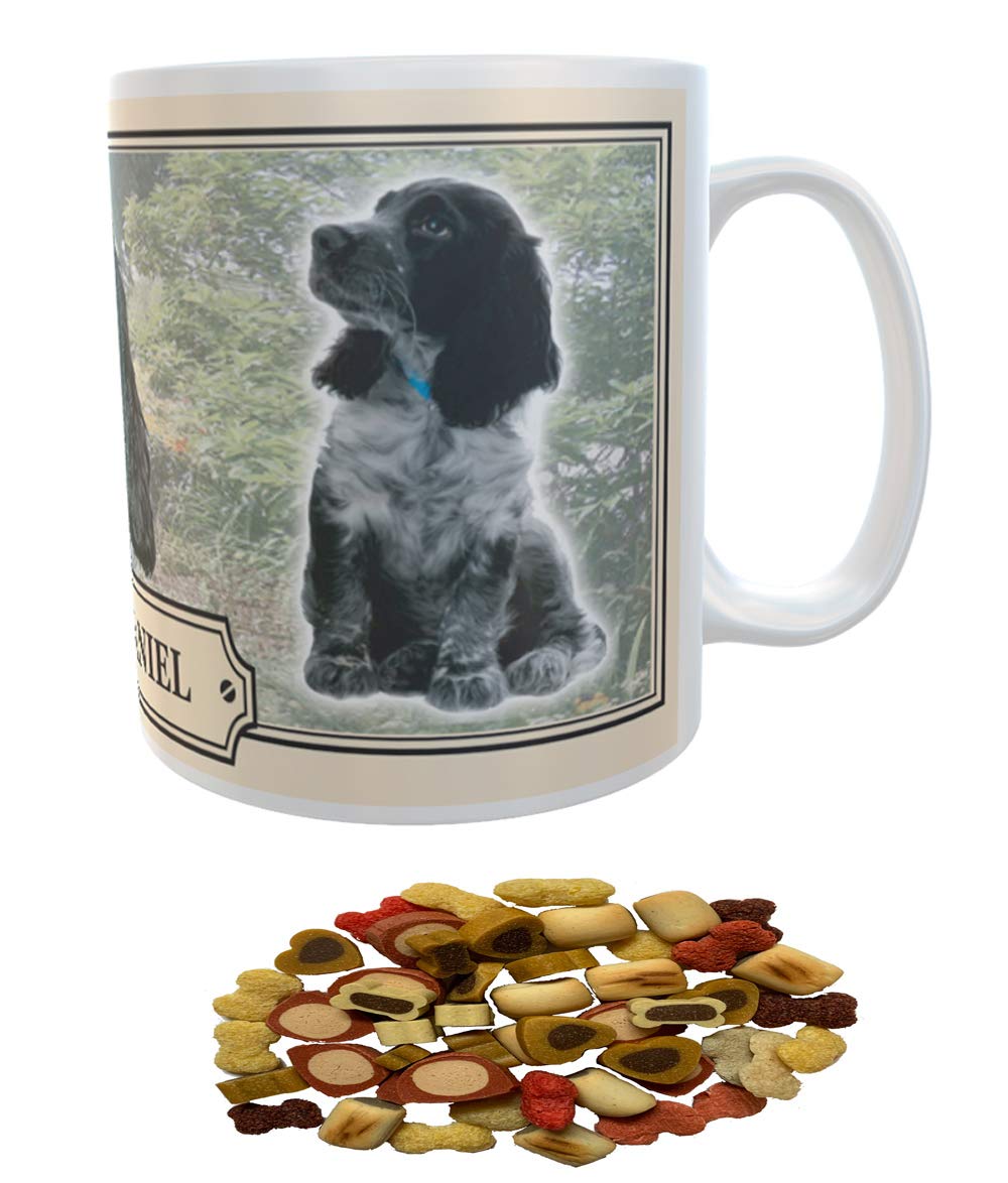 Cocker Spaniel Dog Breed Gift Mug with Treats