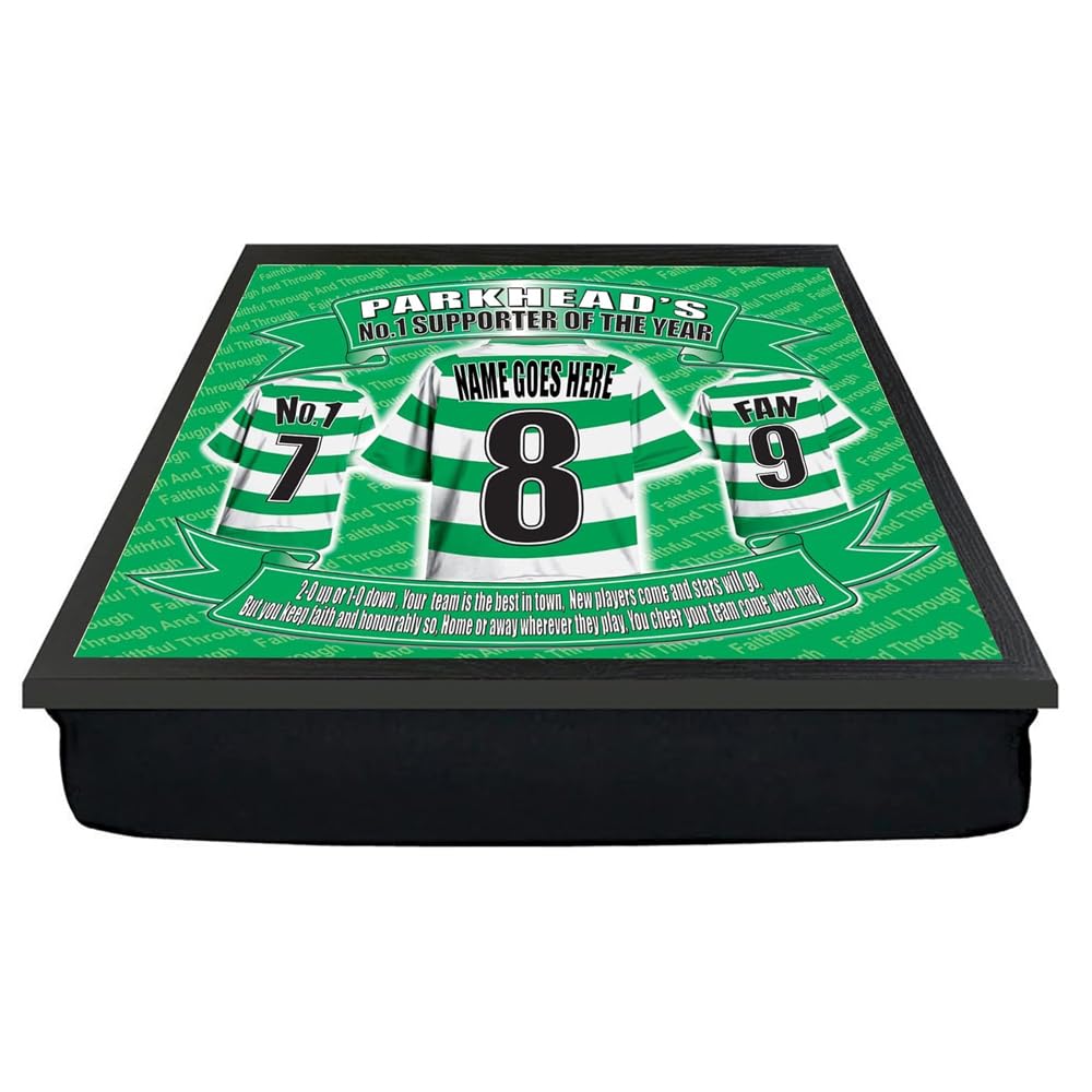 The Celts Personalised Football Club Shirt Lap Tray And Mug Gift Set
