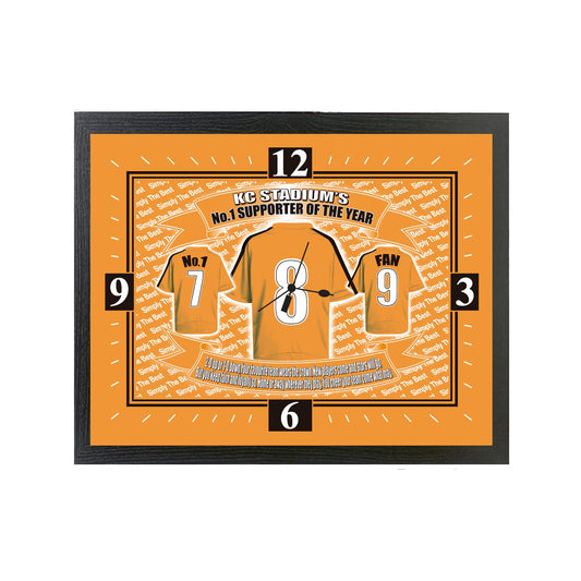 Hull Football Shirt Clock Gift Present