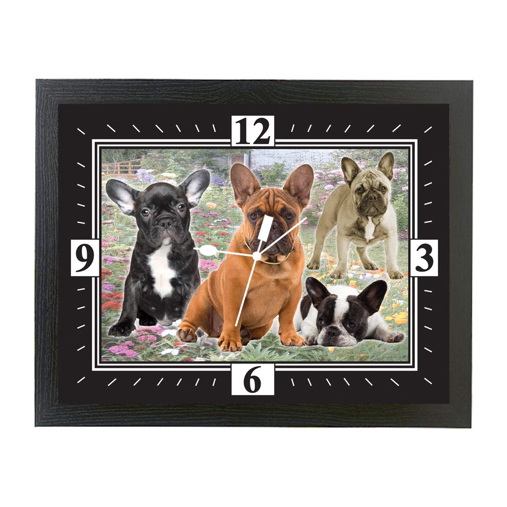 French Bulldog Dog Breed Group Gift Clock