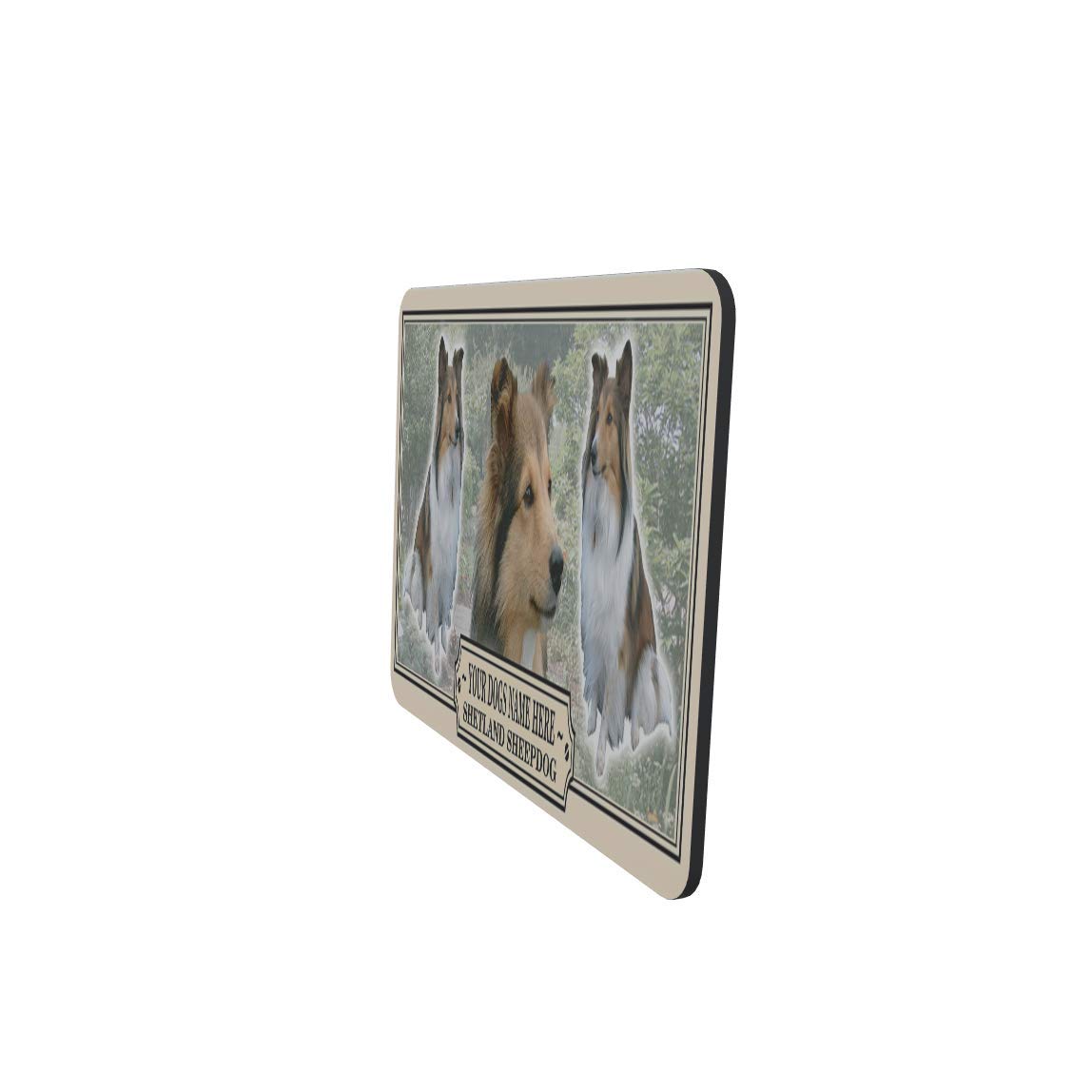 Shetland Sheepdog Personalised Dog Breed Mouse Mat Gift