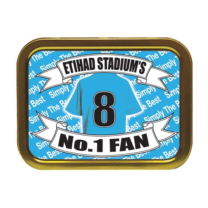 Manchester Blues Football Shirt Personalised Tobacco Storage Tin & Products