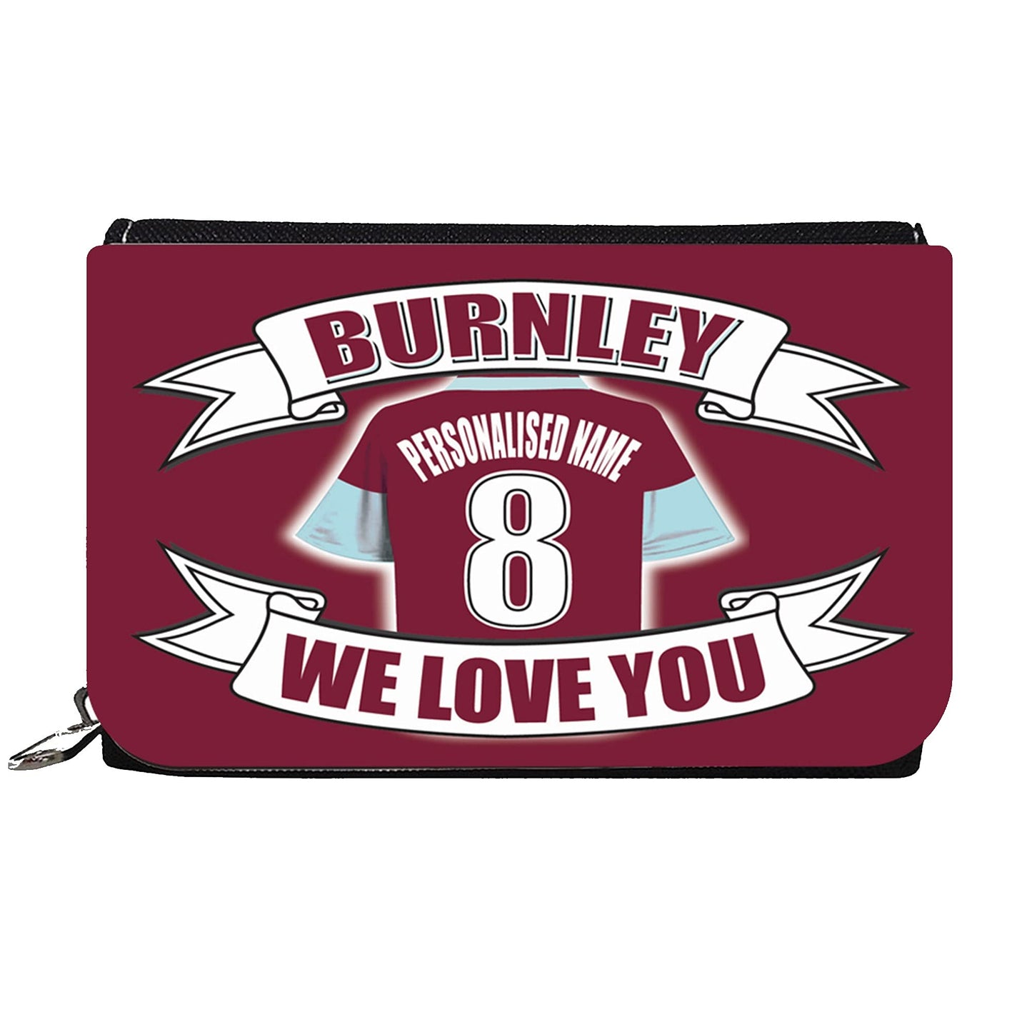 Burnley Personalised Football Shirt Gift Purse