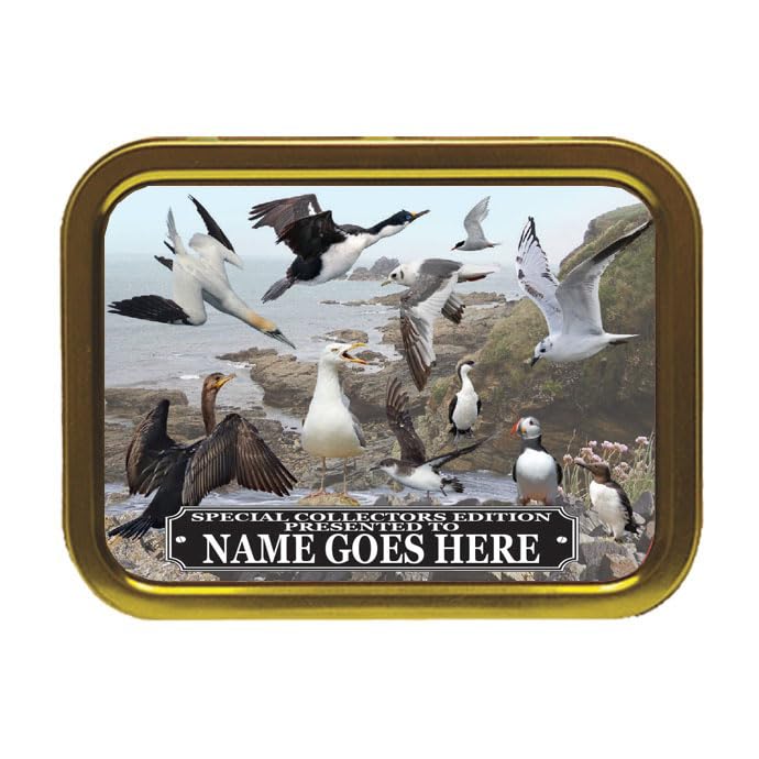 Coastal Birds Personalised Tobacco Storage Tin & Products