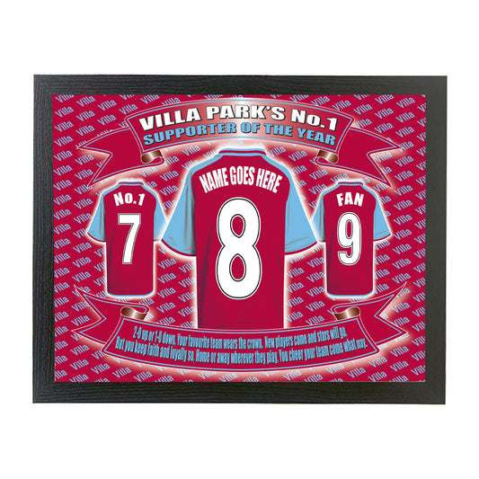 The Villa Personalised Football Shirt Picture Team-Aston Gift