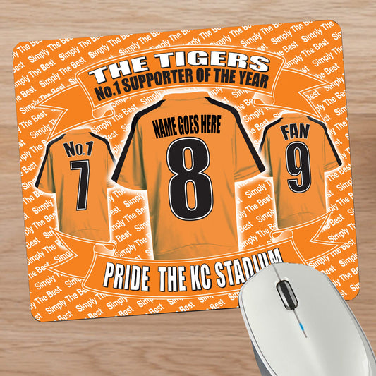 Hull Football Shirt Personalised Mouse Mat Gift