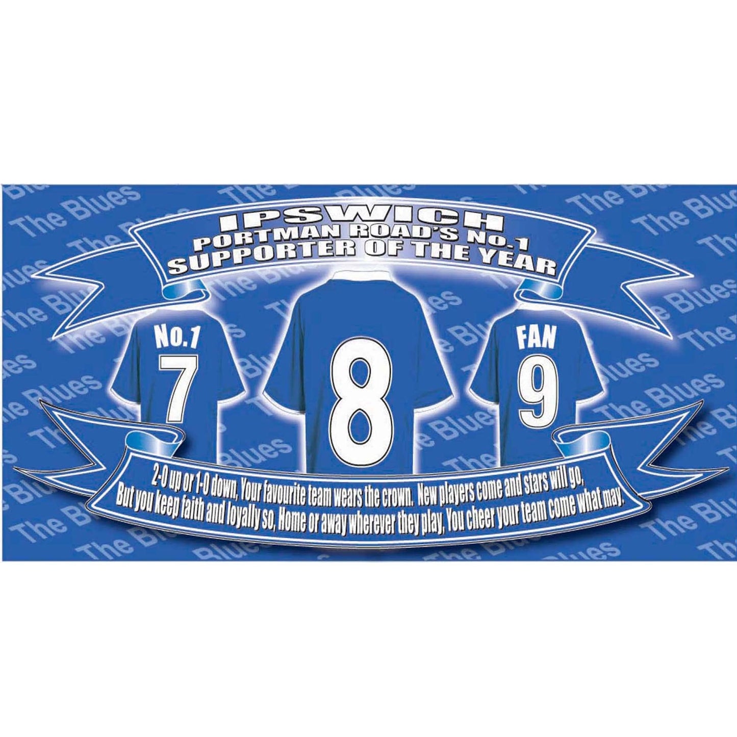 Ipswich Football Shirt Ceramic Money Box Gift