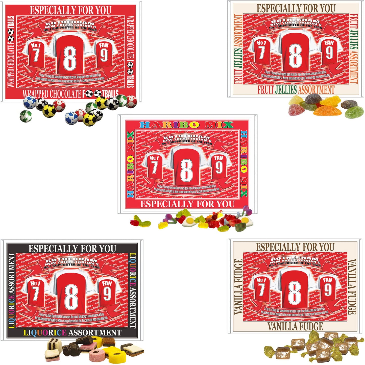 Rotherham Football Shirt Gift Boxed Sweets