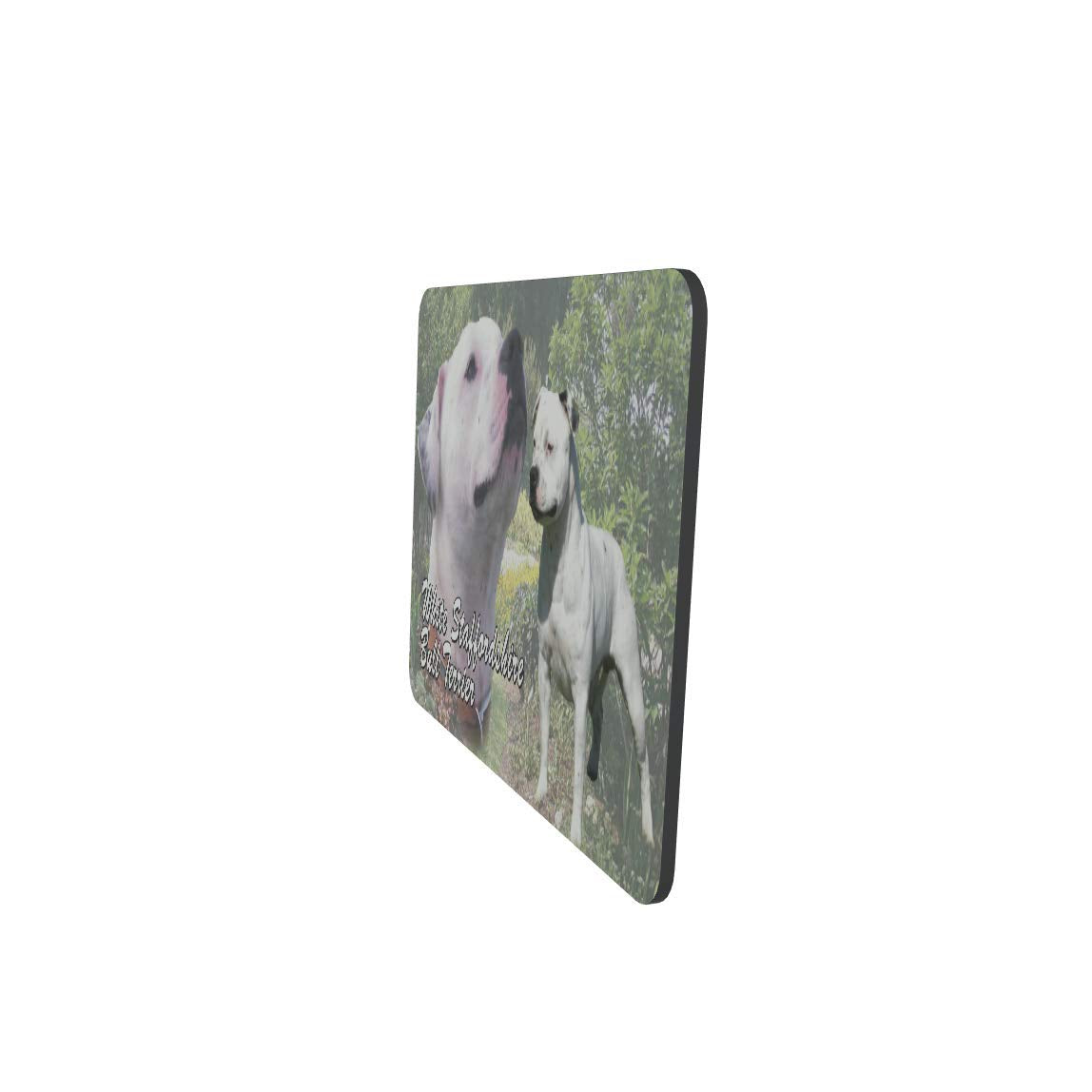 White Staffy Staffordshire Bull Terrier Dog Breed Mouse Mat Gift