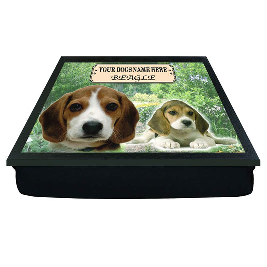 Beagle Personalised Dog Breed Gift Lap Tray