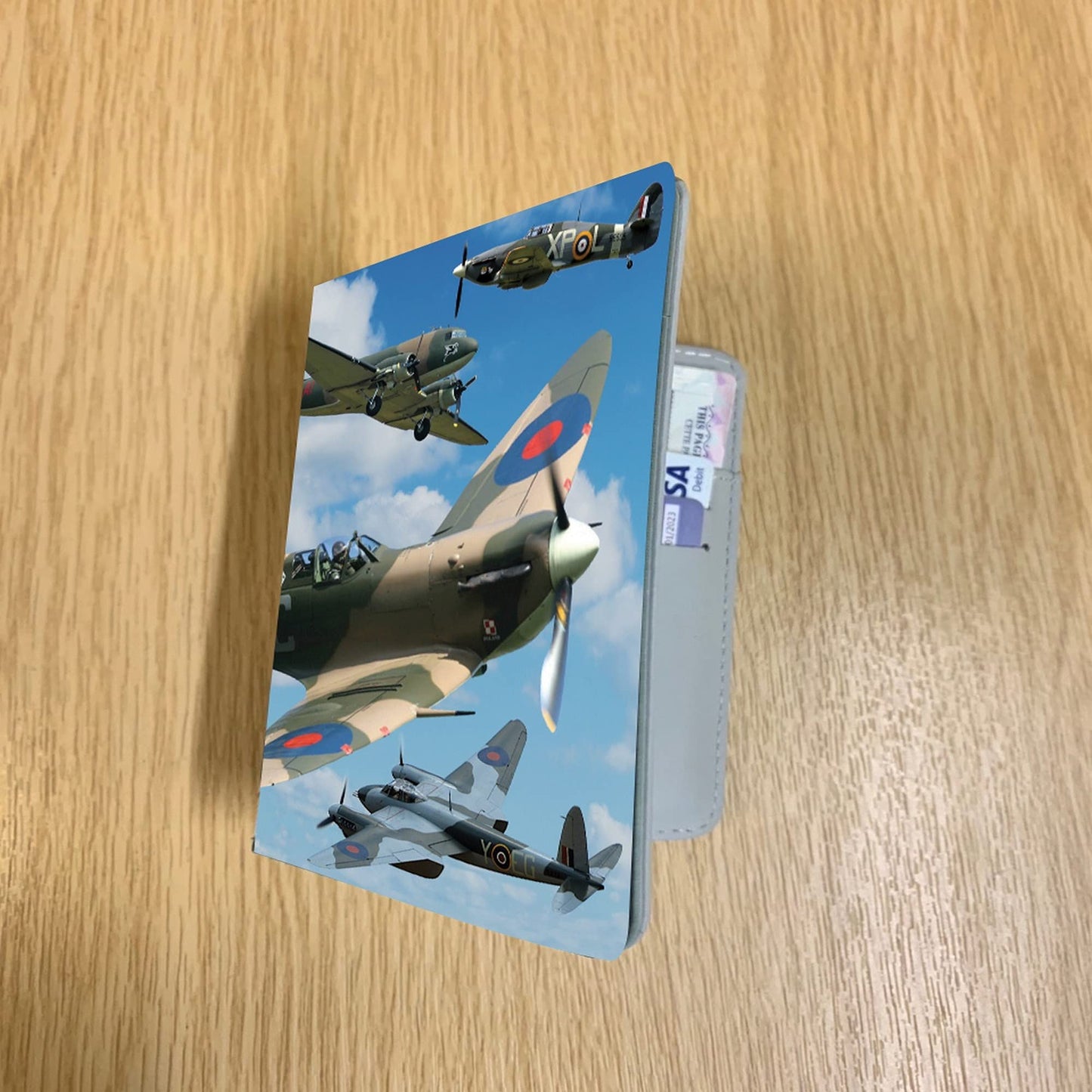 Spitfire, Lancaster and War Planes Travel Travel Passport Case Holder Gift